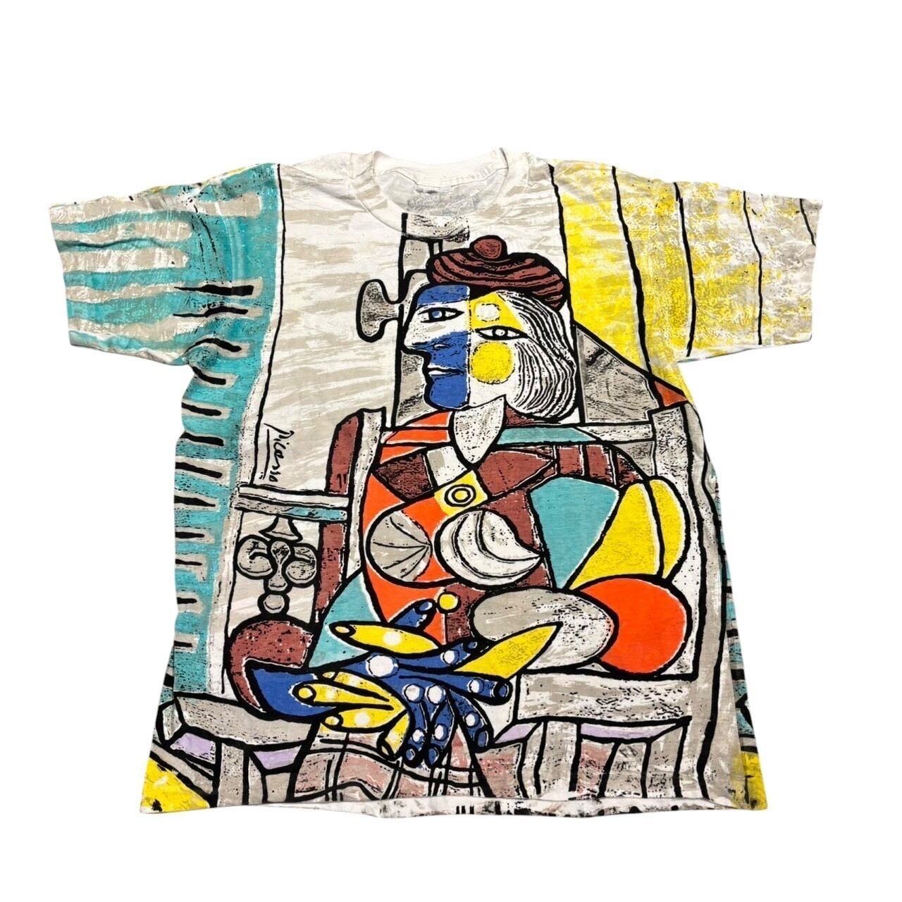 ピカソ 窓の前に座る女/古着/アートTシャツ/バンT | Östrich