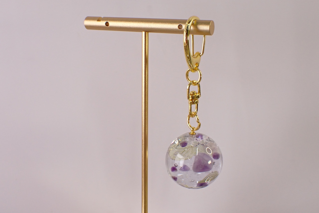 アメジストレジンチャーム　 [D4-127]