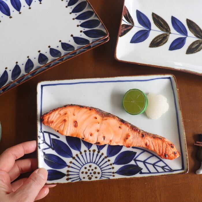 波佐見焼 翔芳窯 角皿 Hasami-yaki Rectangular plate #015 | 和食器の