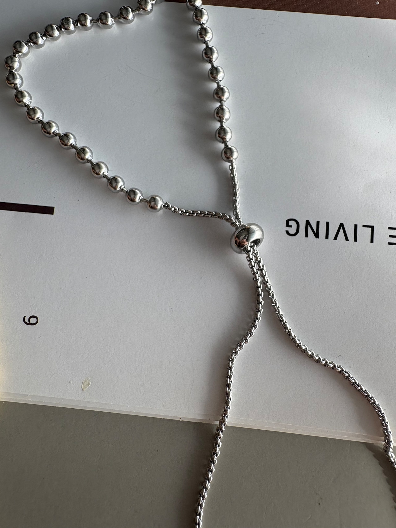 エターナルボールチェーンネックレス