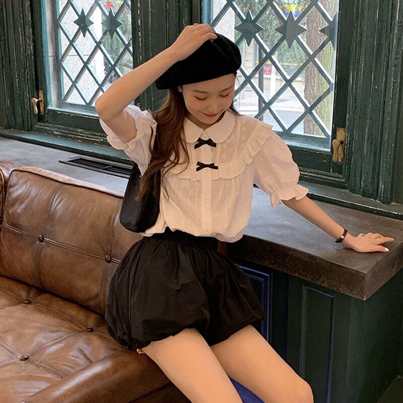 ジャケット スプリングリボンシャツ スタンダード ロング レトロ 大人ガーリー スウィート キュート カジュアル 春物 萌量不足77293830013