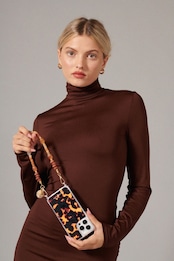 【Meha Marron メア・マロン 】40cm ラコックフランセーズ フランス製 ハンドメイド スマホストラップ ネックレス La Coque Francaise