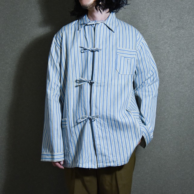 DEAD STOCK】Bulgarian Army Stripe Sleeping Shirts ブルガリア軍 