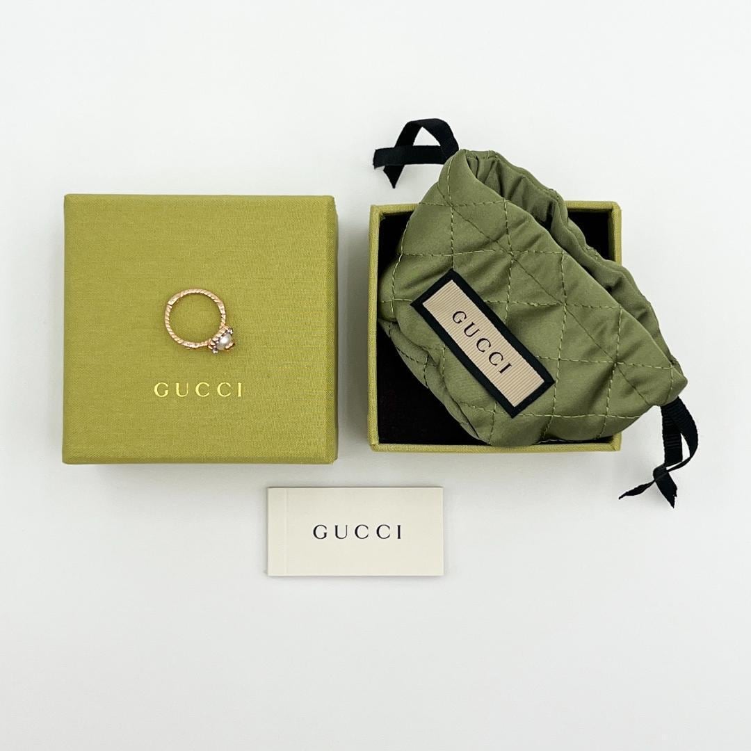 9号・新品同様】グッチ GUCCI レディース 指輪 リング ダブルG