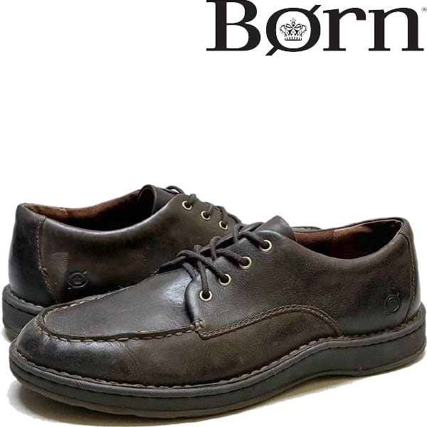 1点物◇BORNボーン革靴ハンドクラフト茶レザーシューズ古着29メンズ11
