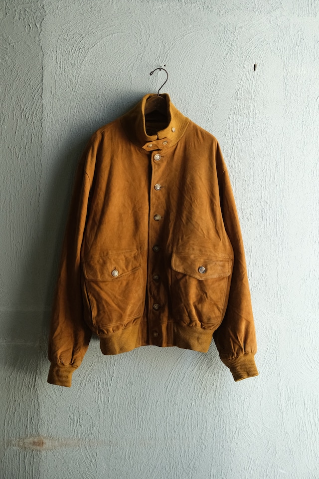 Utah/"BARRED'S COLLECTION" nubuck leather blouson