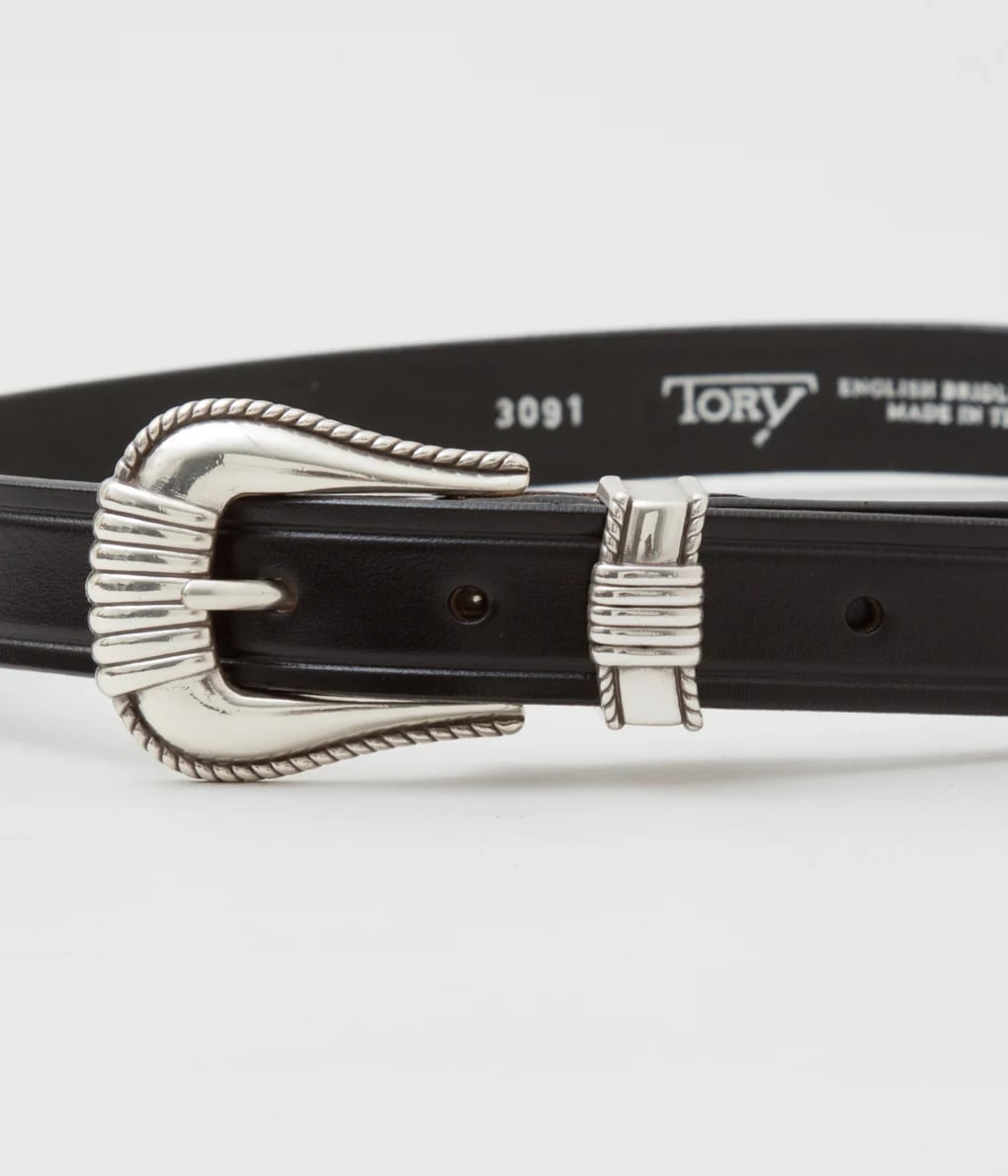 TORY LEATHER (トリーレザー) 3-PIECE SILVER BUCKLE BELTS