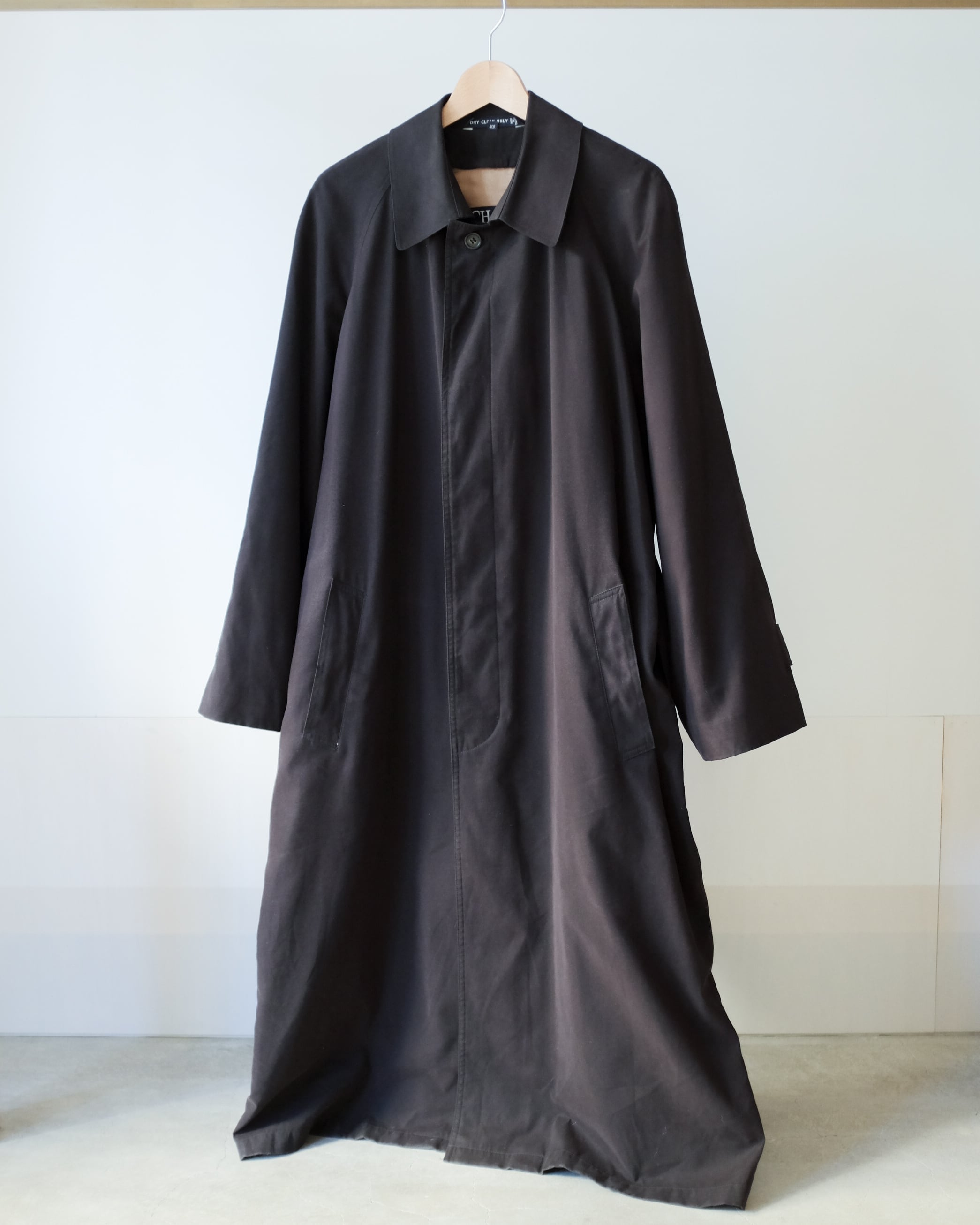 CHAPS ラルフローレン ステンカラーコート ブラック CHAPS Ralph Lauren】 マキシステンカラーコート | 古着 通販【MLR