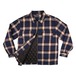PASS PORT / QUUILTED ZIP UP FLANNEL JACLET -NAVY-