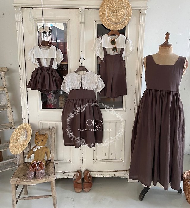 【取寄】oren｜blair dress (mom)｜ブレアワンピース（ママ）｜FREE｜adult｜26 summer