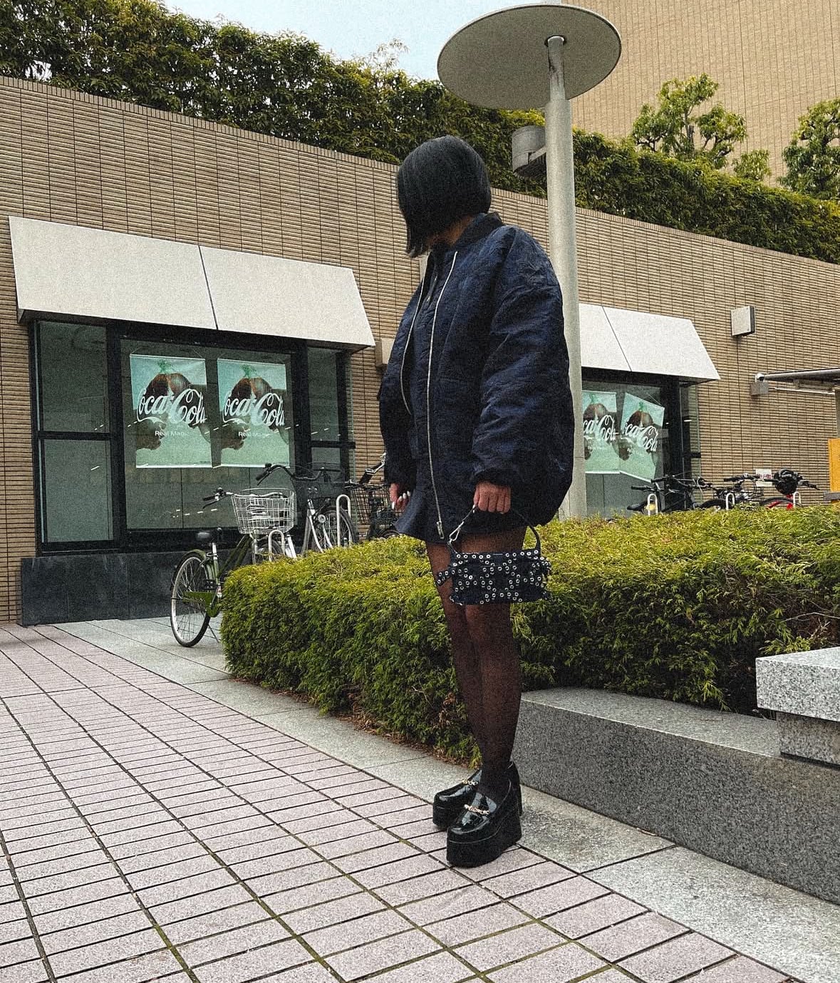 GANNI】‹womens›Heavy Fleece Drop Shoulder Polo Shirt | AYIN