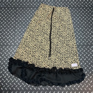 leopard knit skirt