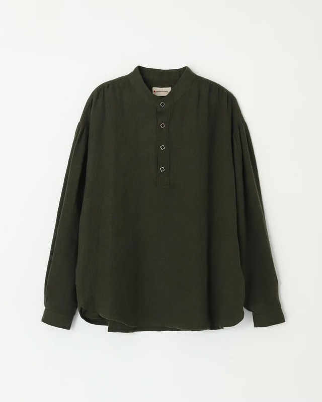 fabric Henry blouse/ファブリックヘンリーブラウス