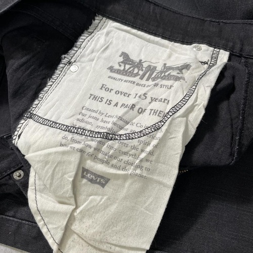 【W33 L32】 japan levi's black リーバイス 569 詳細写真5