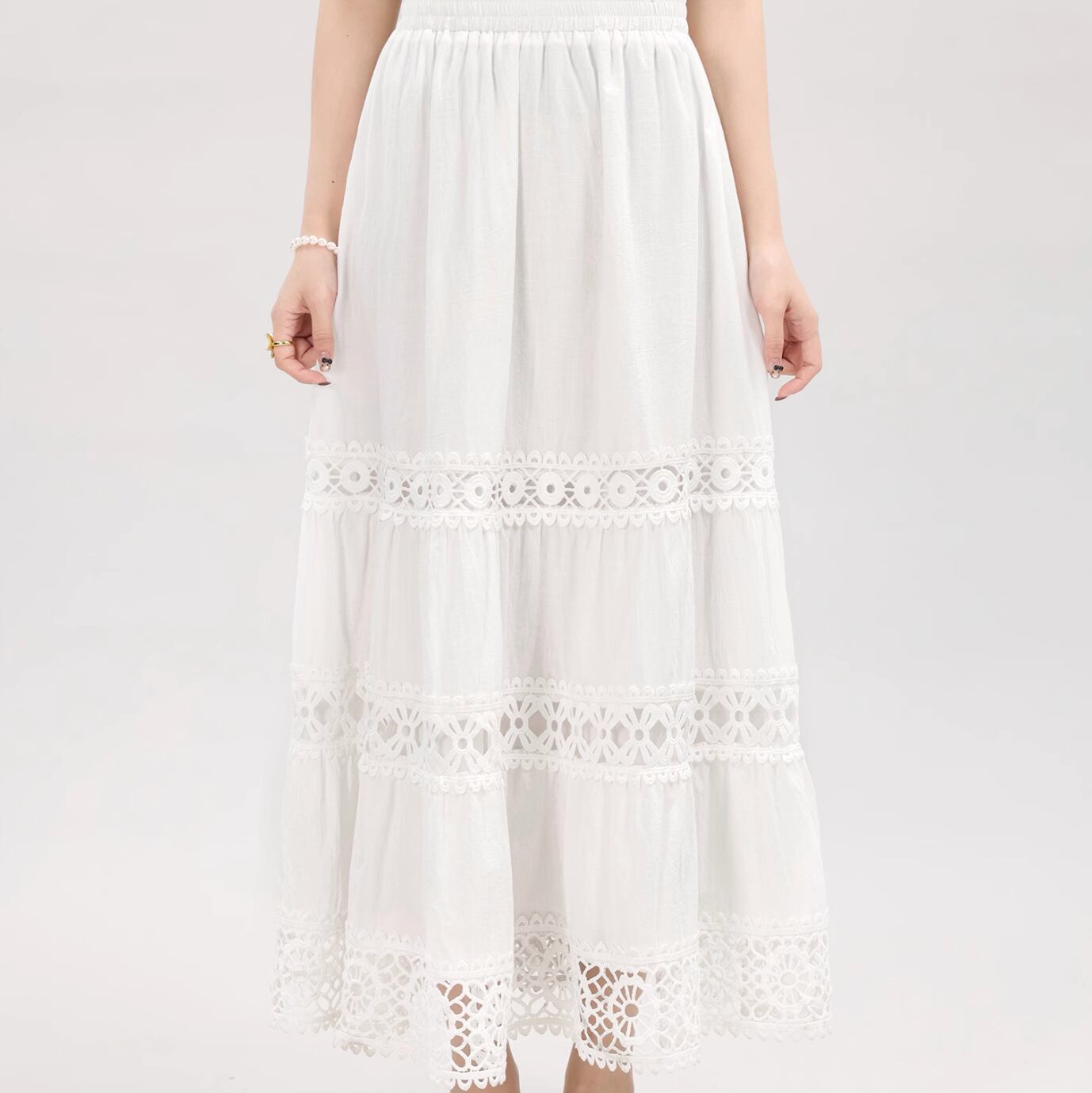 Crochet hollow design skirt