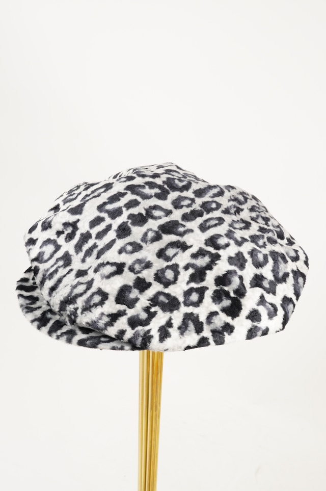 SHAMS/Leopard Pile Pancake Cap