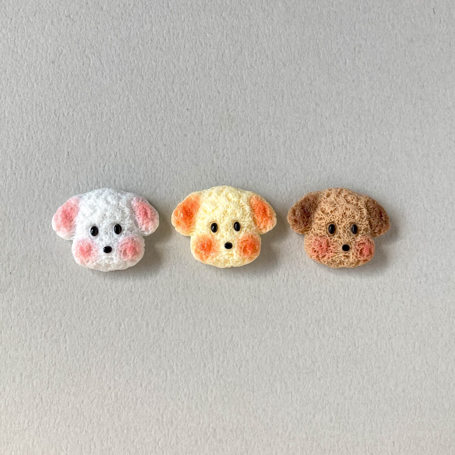 垂れ耳犬のデコパーツ（23mm） | Dua-アクセサリーパーツショップ