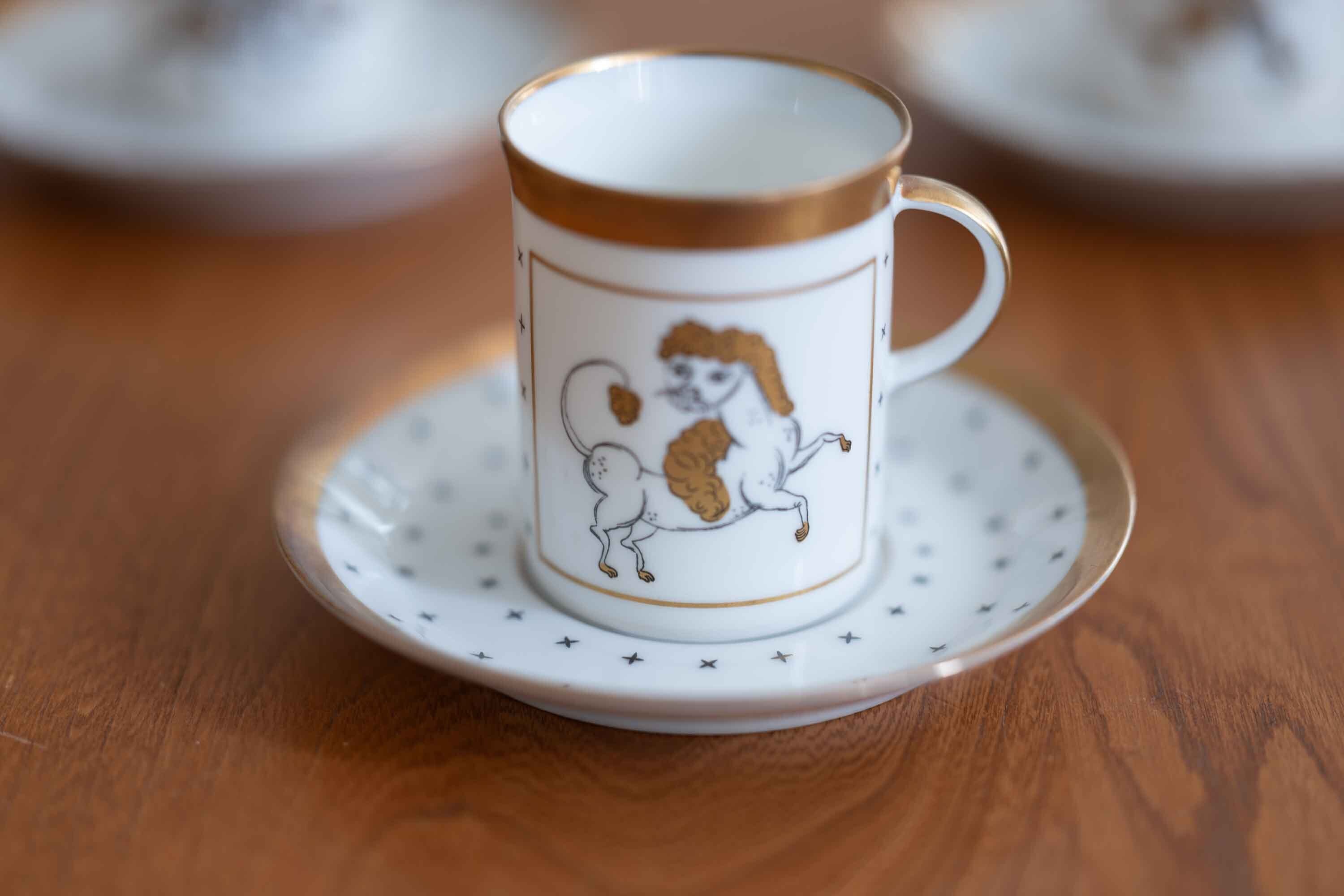 ドイツ ローゼンタール(Rosenthal)社製 星座 エスプレッソカップ 牡牛座