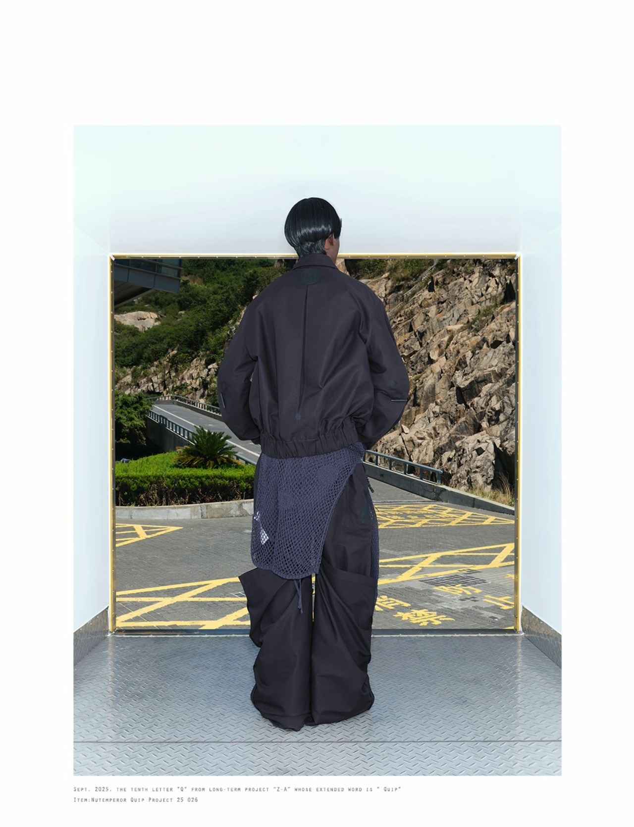 NUTEMPEROR Quip Project 026 Irregular Bomber Jacket