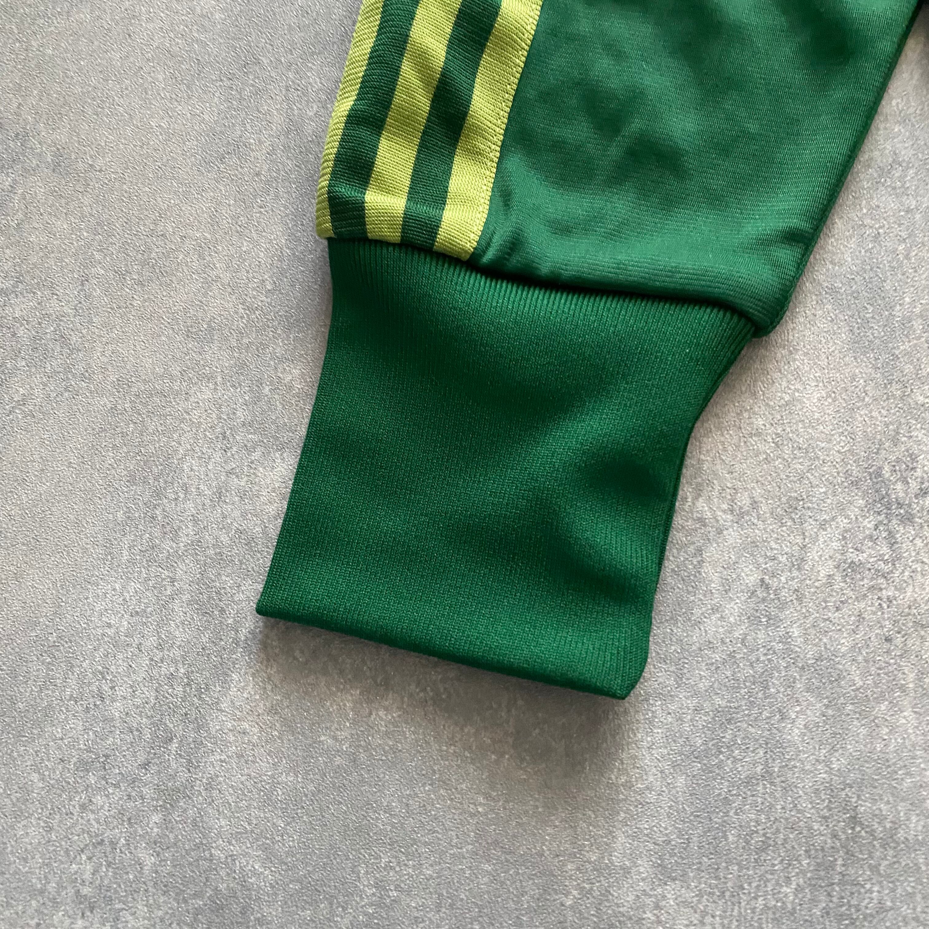 アディダス トレフォイル　刺繍ワンポイントロゴ　ATP復刻　グリーン　ジャージ　トラックジャケット