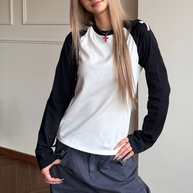 numbering raglan long tee　ナンバリングラグランロングティー　J2113