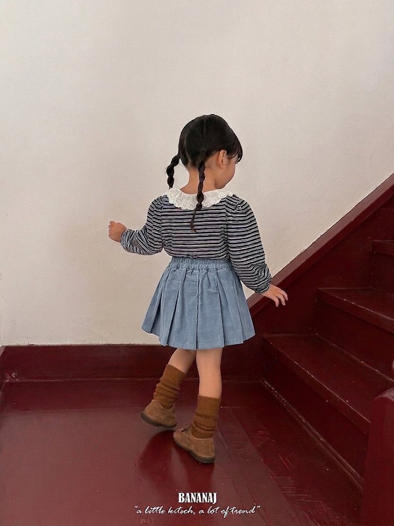 韓国子供服 / BANANA J / 26Autumn / フィアバ コーデュロイ スカート / 秋服 / キッズ *XS~JS*