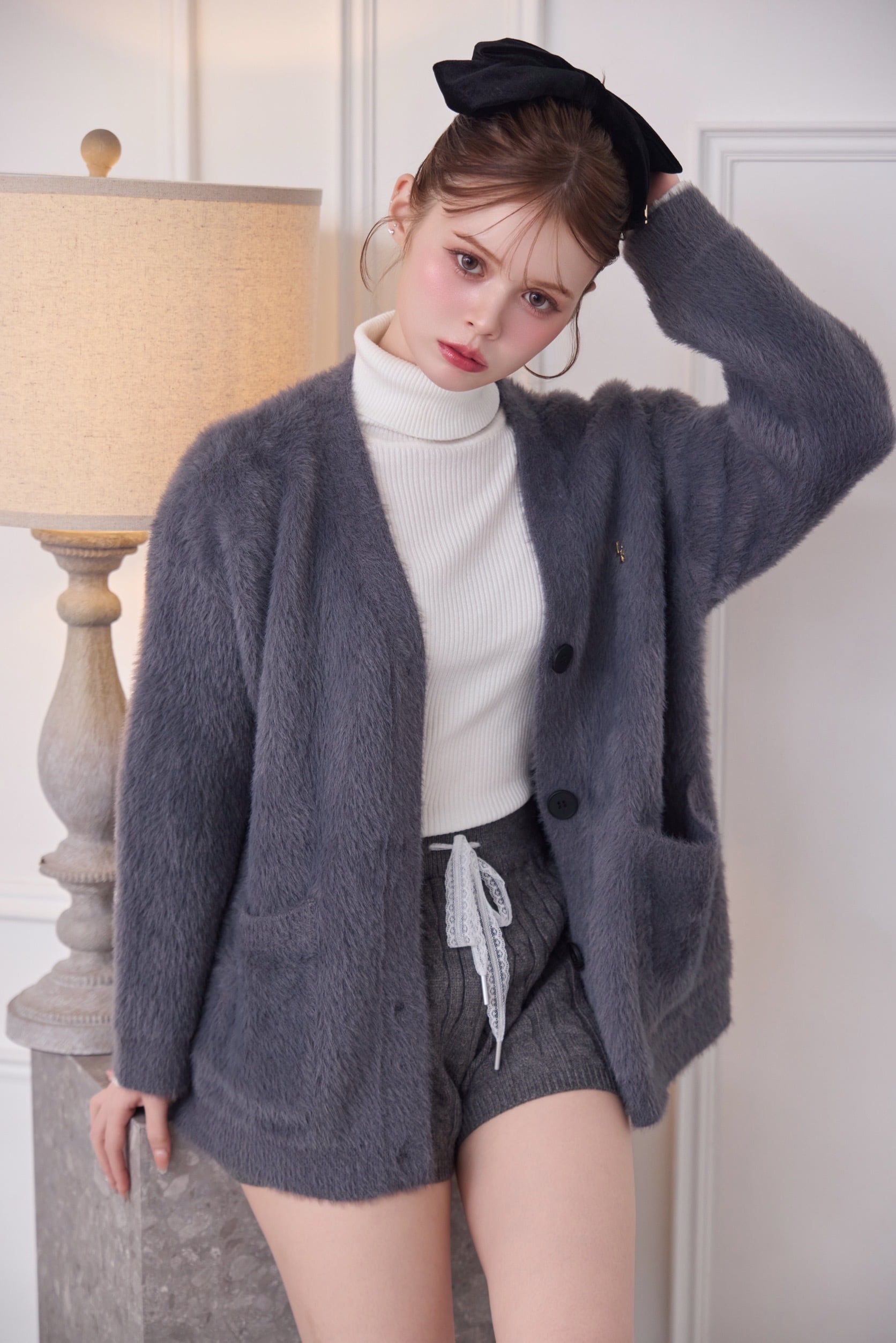 DR shaggy over cardigan | Désir et Raison