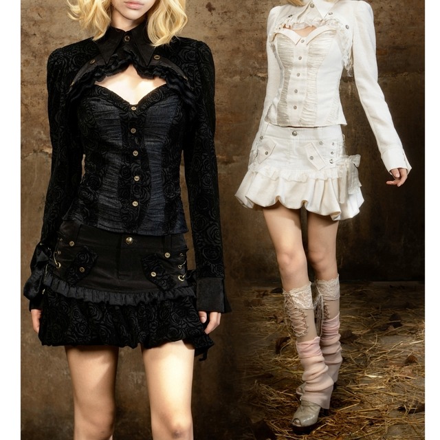Long-sleeve bolero blouse E7180