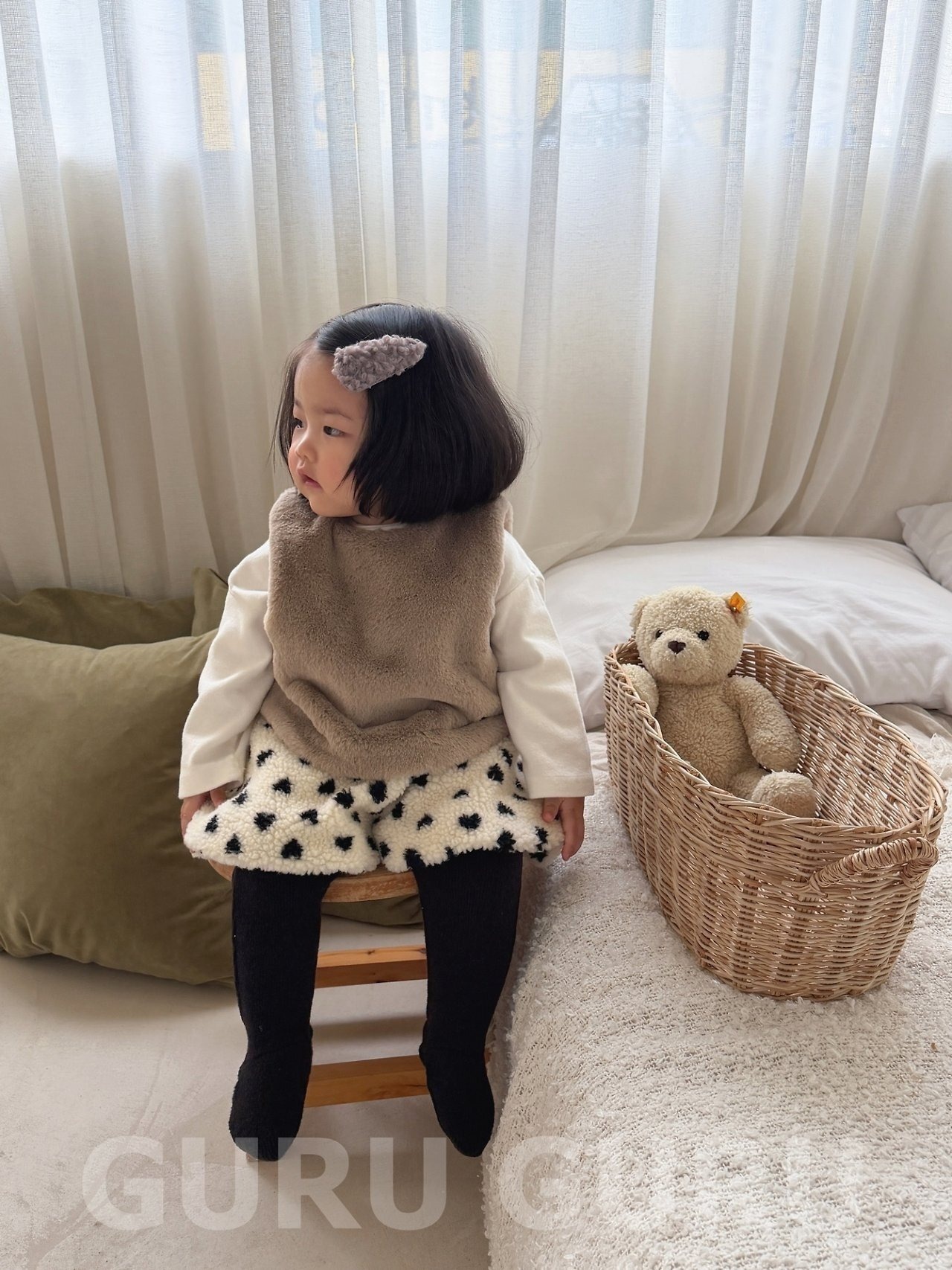GURUGURU［取寄］cozy fur vest 26winter