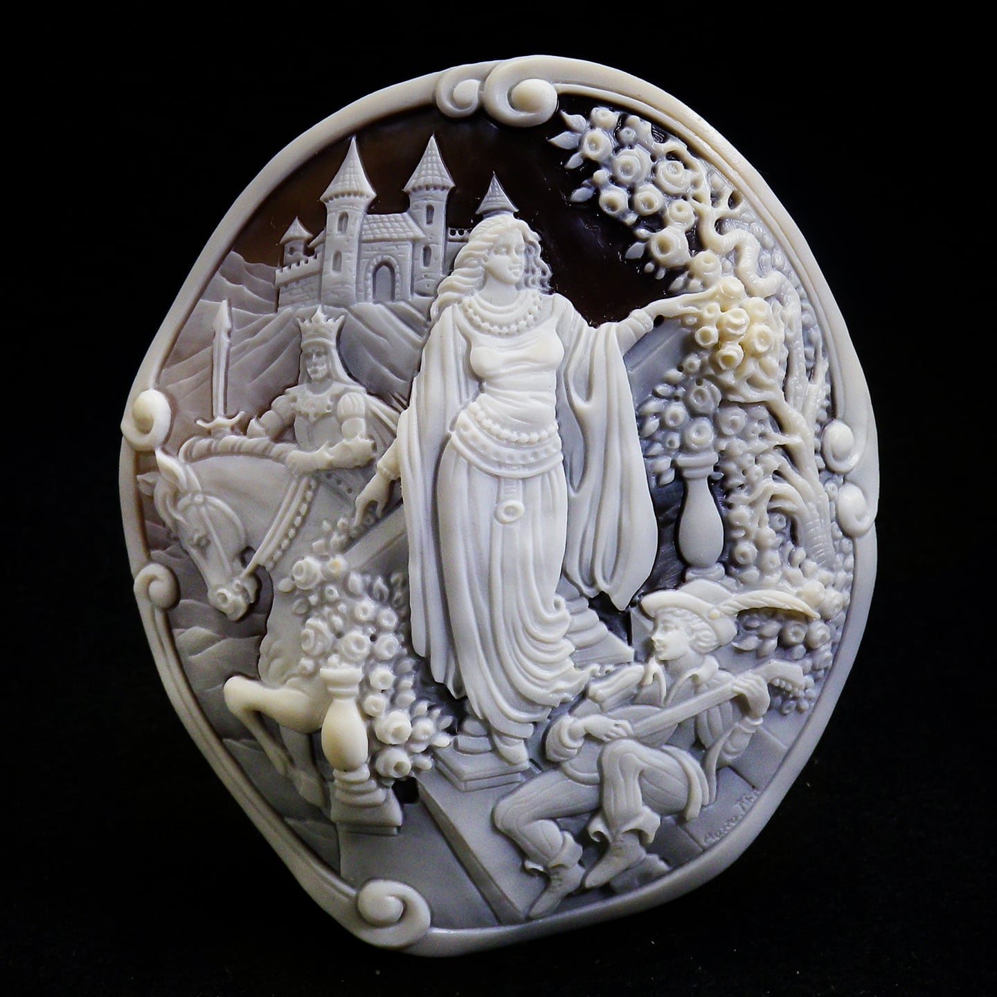 チーロ・マッツァ作 超大判アートピース ”城下の散策”