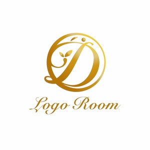 No531 高級感あるDのロゴ【アルファベット、D、高級、ゴージャス、綺麗、ゴールド、美容、サロン、エステ、ネイル、ショップ、商品、販売】