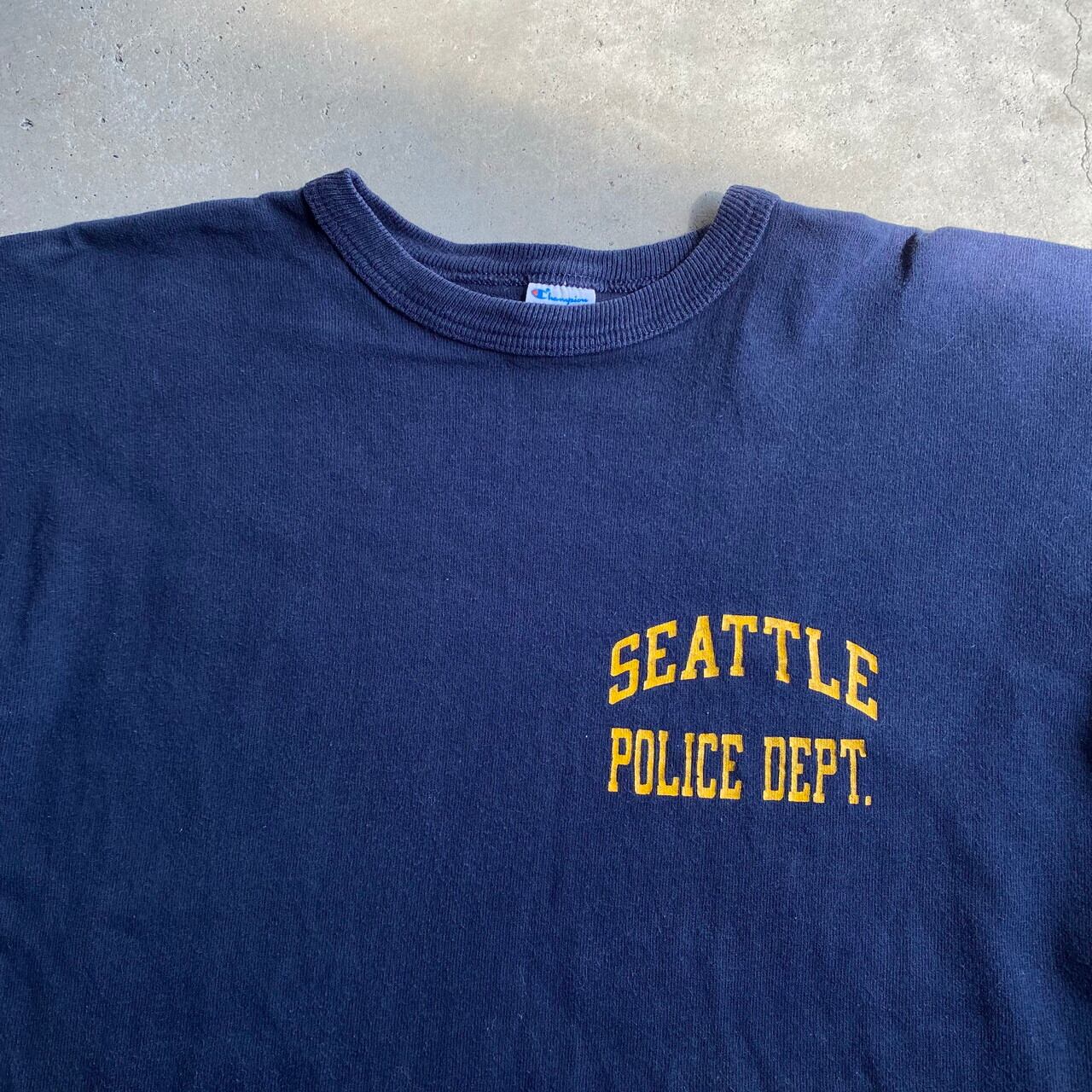 80年代 トリコタグ Champion チャンピオン SEATTLE POLICE DEPT 2段