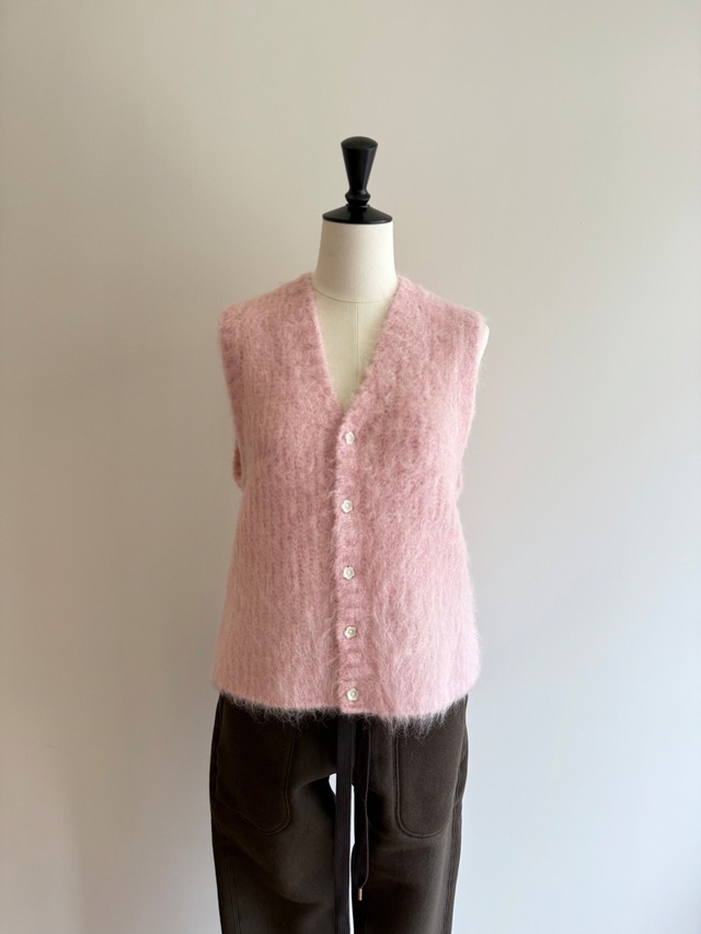 jonnlynx/ JL225-KN1054 MOHAIR VEST PINK