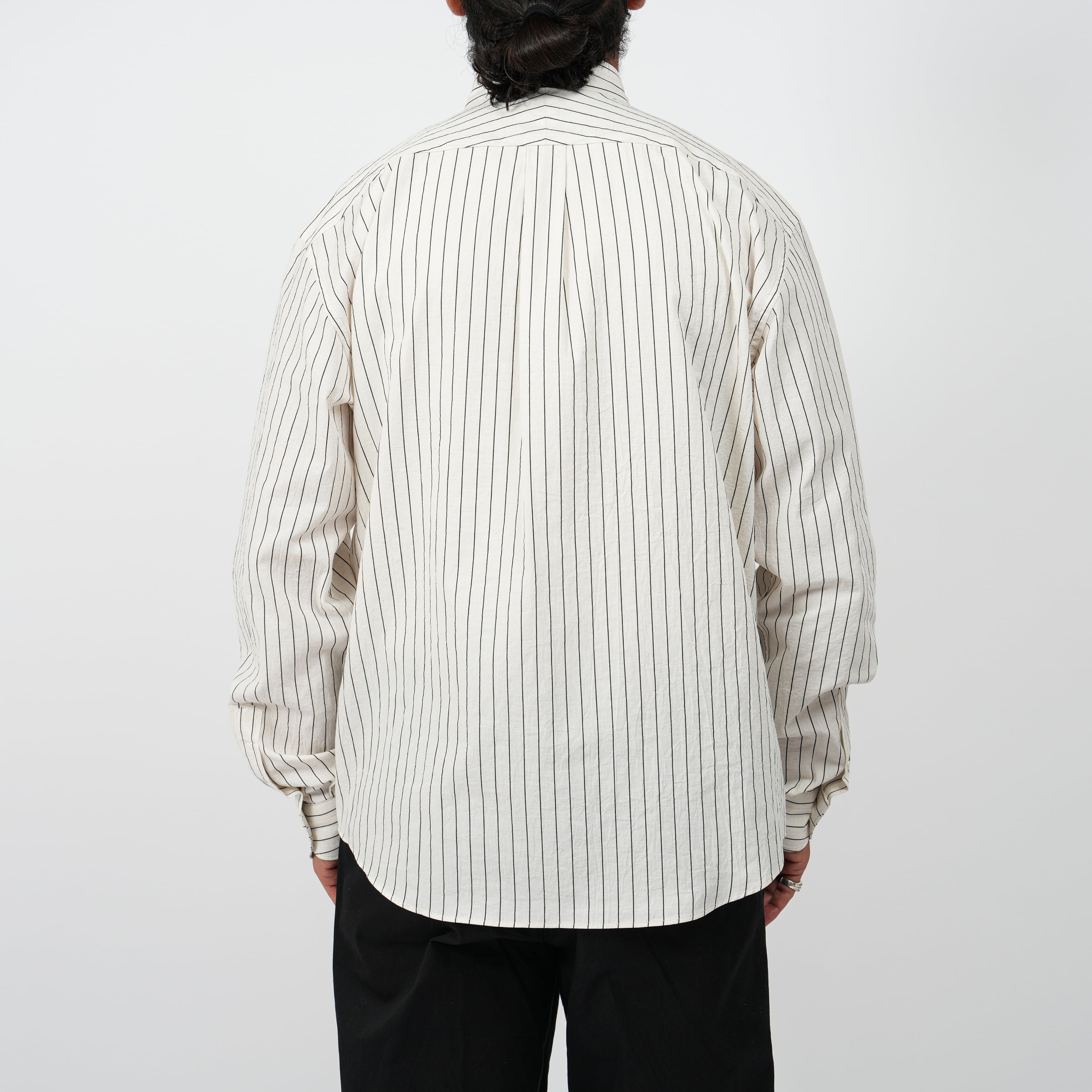 【2plan】stripe linen shirt raucohouse