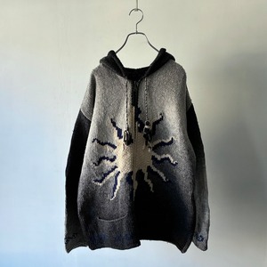 sun design Ecuador knit zip hoodie