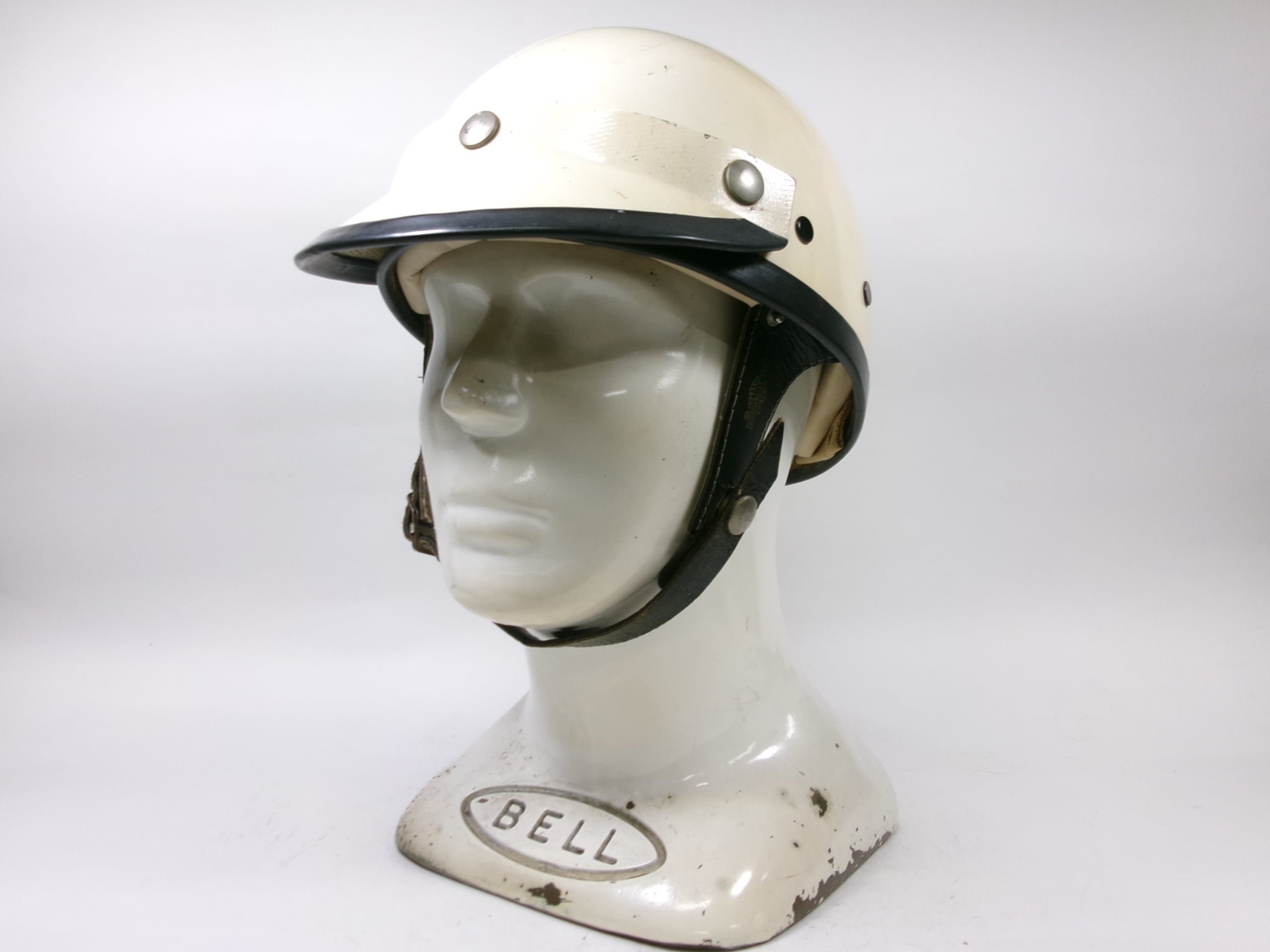 最初期！70s BELL R-T ジェットヘルメット 7 1/8 目深加工済み M