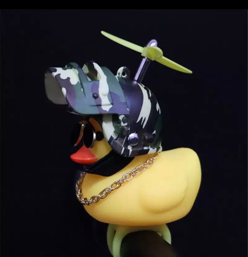 オープン特価u203c️ アヒル隊長 自転車 車 ライト ヘルメット パフベル 