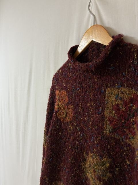 1980~90's Knitting Design Roll Neck Sweater
