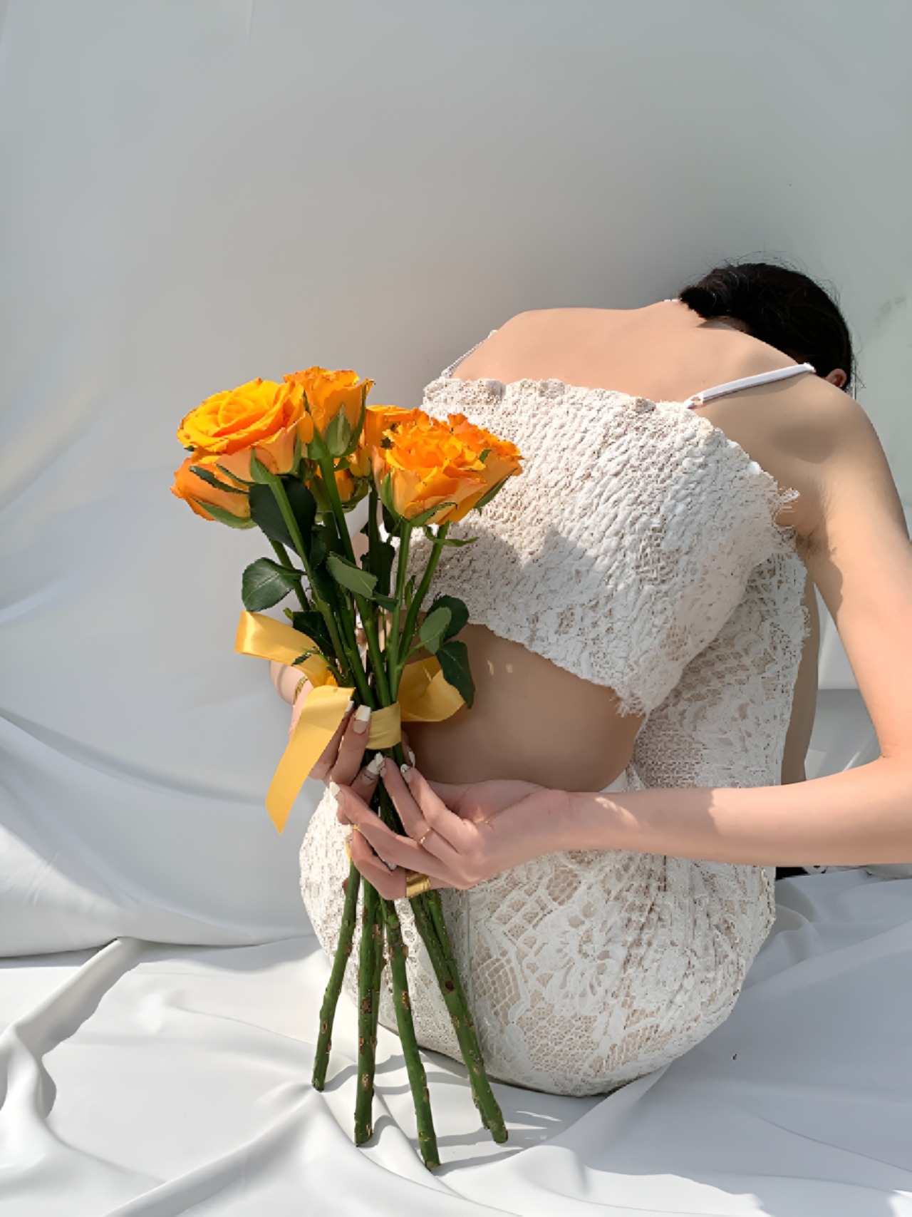 Lace Camisole High Waist Skirt【H00031】