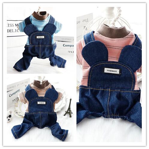 おすすめ☞《予約》2101063 マスコット重ね着ジーンズロンパース