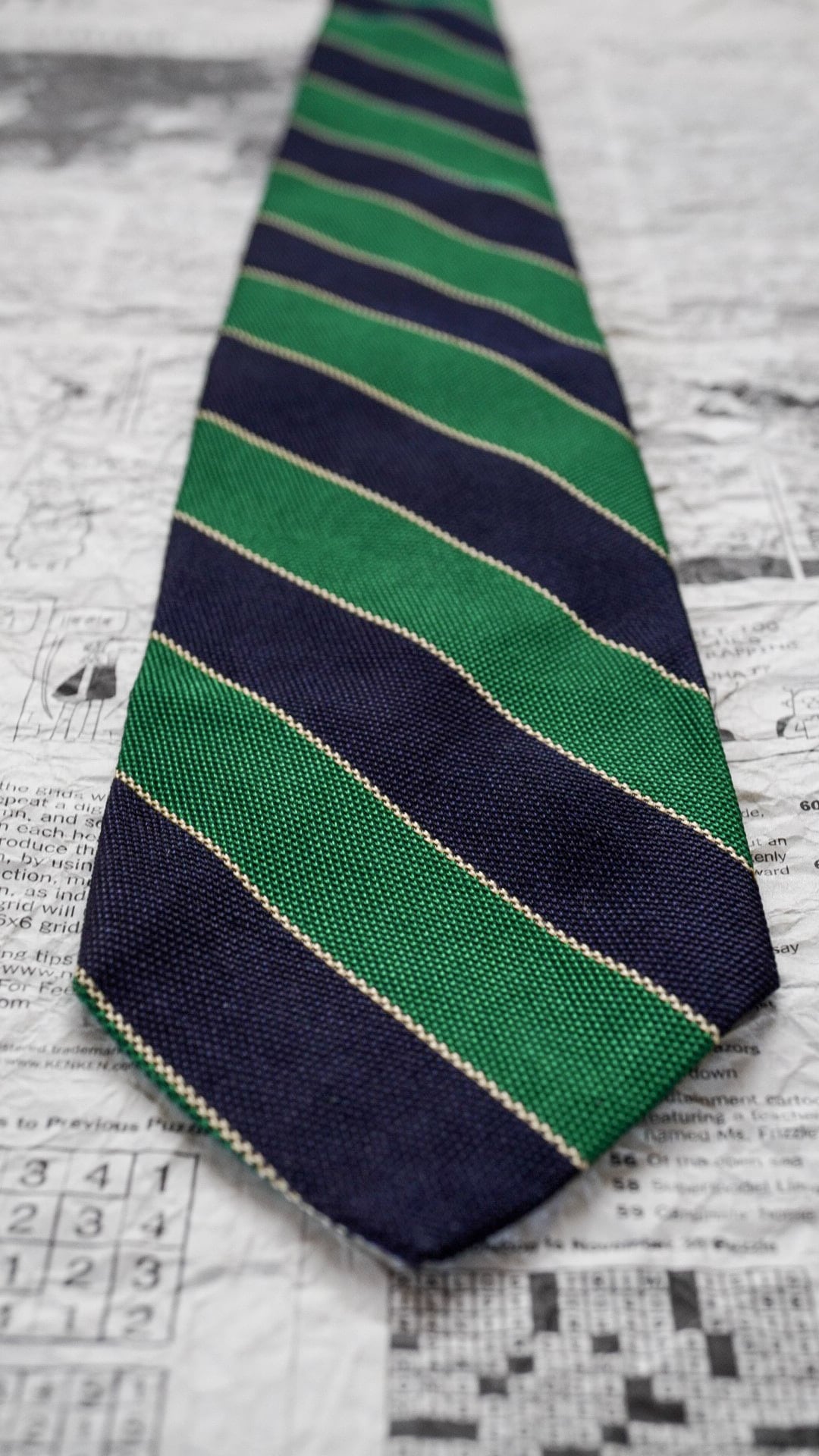 Brooks Brothers ブルックスブラザーズ ストライプネクタイ 緑 紺 メンズ BrooksBrothers/ブルックスブラザーズ ネクタイ 緑 ストライプ
