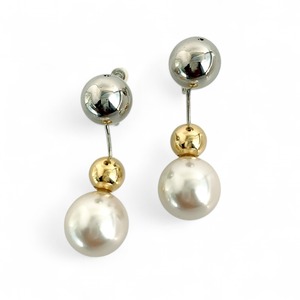 Geometricイヤリング＆ピアス【TER-322-GO, SI】