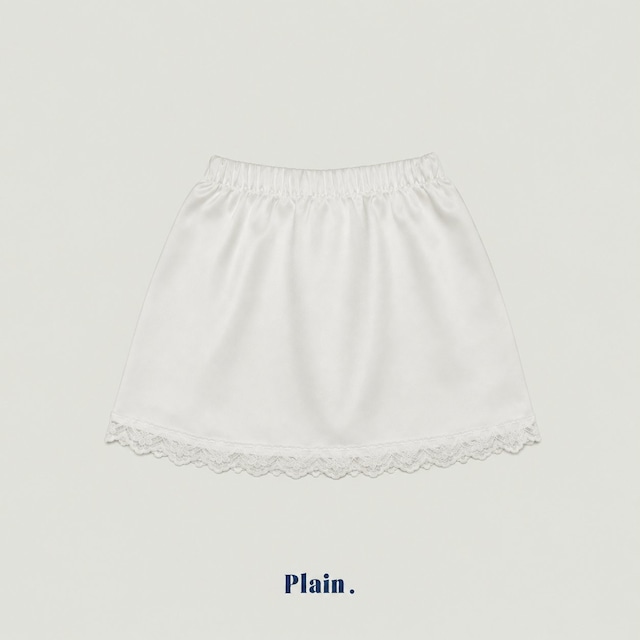 【取寄】plain|lace satin skirt|レースサテンスカート|XS-XL|kids|26 autumn