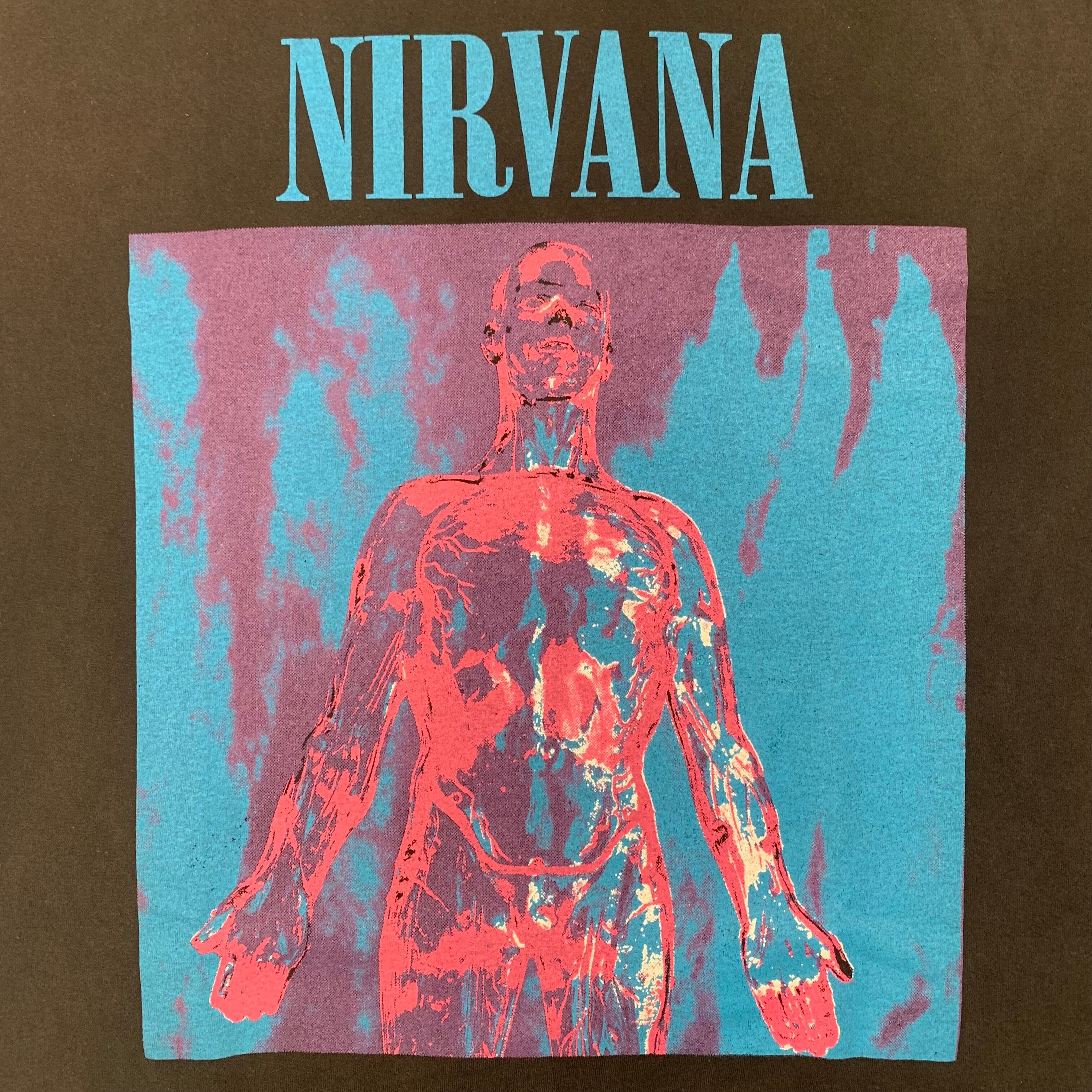 9350 NIRVANAブートT ロックTシャツ 半袖 両面プリント XL