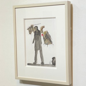 青野文昭｜《なおす・集積・連鎖・地縛「背負うものと男の像」2025》