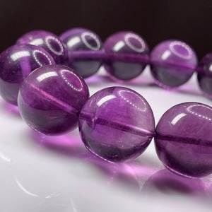 希少✩秘蔵プレミアム✩大玉パープルフローライトブレスレット