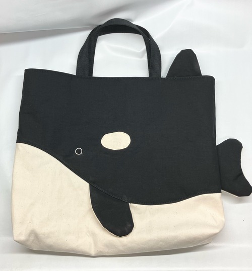 シャチ　レッスンバック｜とりさん工房ーかわいいハンドメイドポーチ