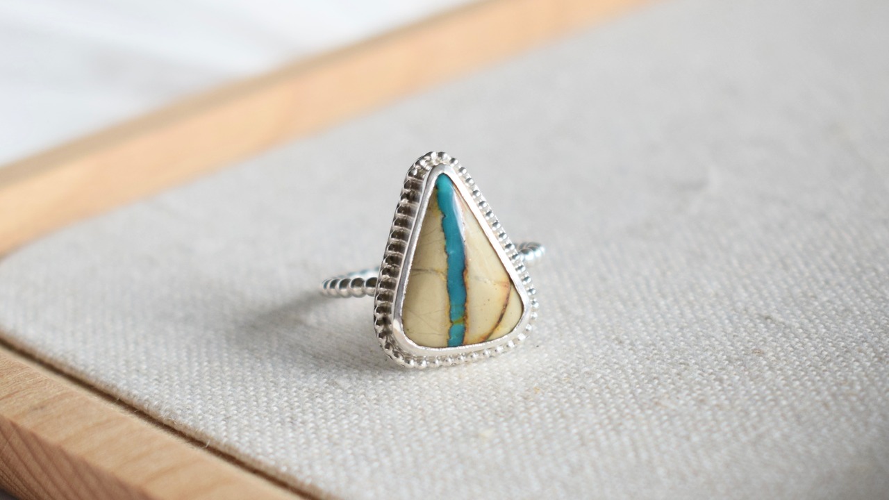 Royston rabbit turquoise ring《silver925》