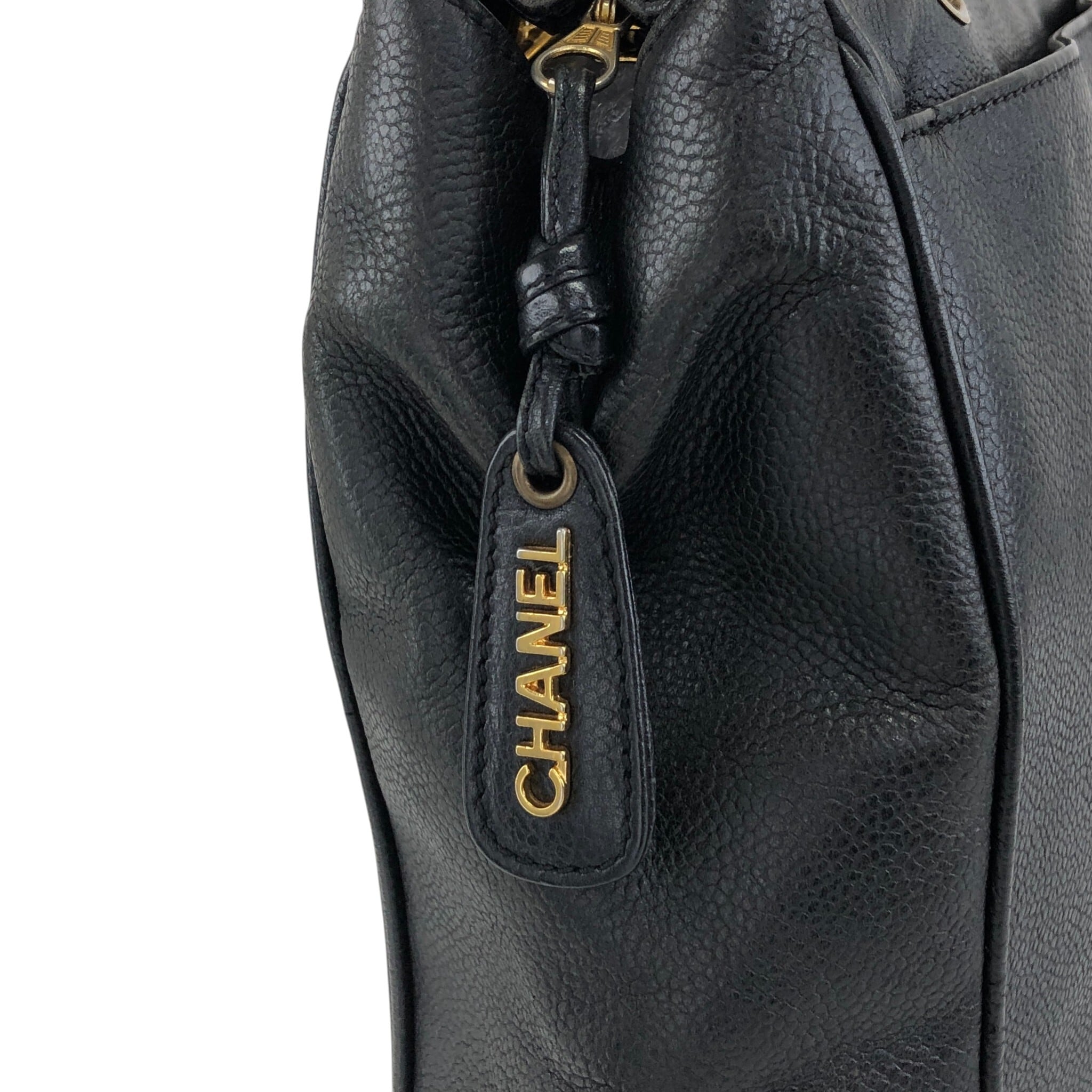 CHANEL シャネル トリプルココ ショルダーバッグ ブラック レザー