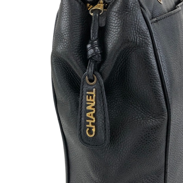 CHANEL シャネル トリプルココ ショルダーバッグ ブラック レザー キャビアスキン vintage ヴィンテージ オールド gph8sd